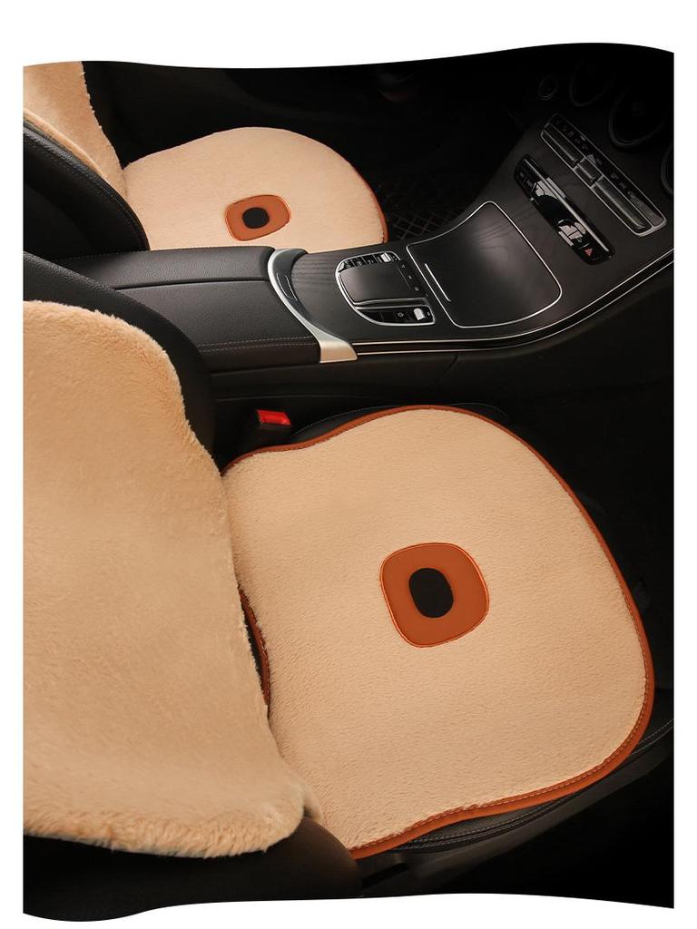 Cute Bear Plush Winter Car Seat Cushion for Mazda EZ6, CX30, CX50, and Mazda 6