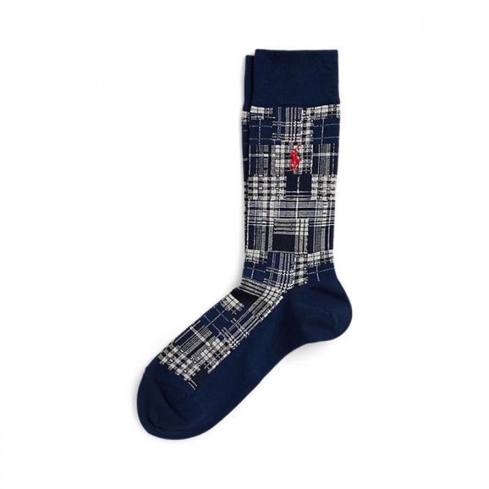 Polo Ralph Lauren Men S trouSer SockS Plaid Patchwork Motif  mapohoS03421139400 ONE