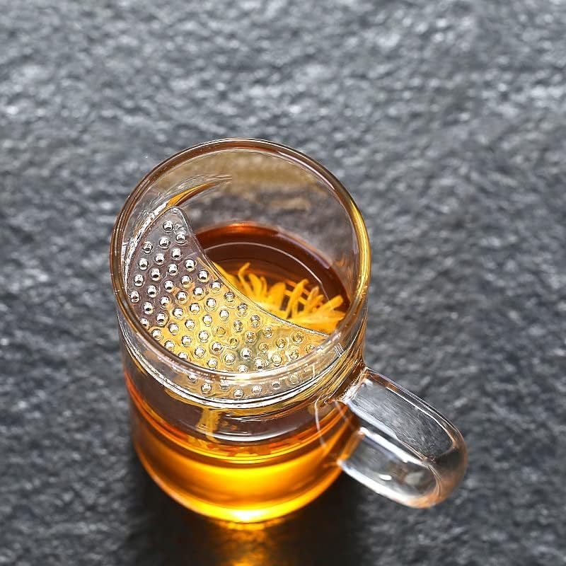 300/500ML 2 IN 1 Glass Tea Cup with Infuser and Lid Borosilicate Clear Filter Tea Mug Heat Resistance Flower Puer Maker Teacups