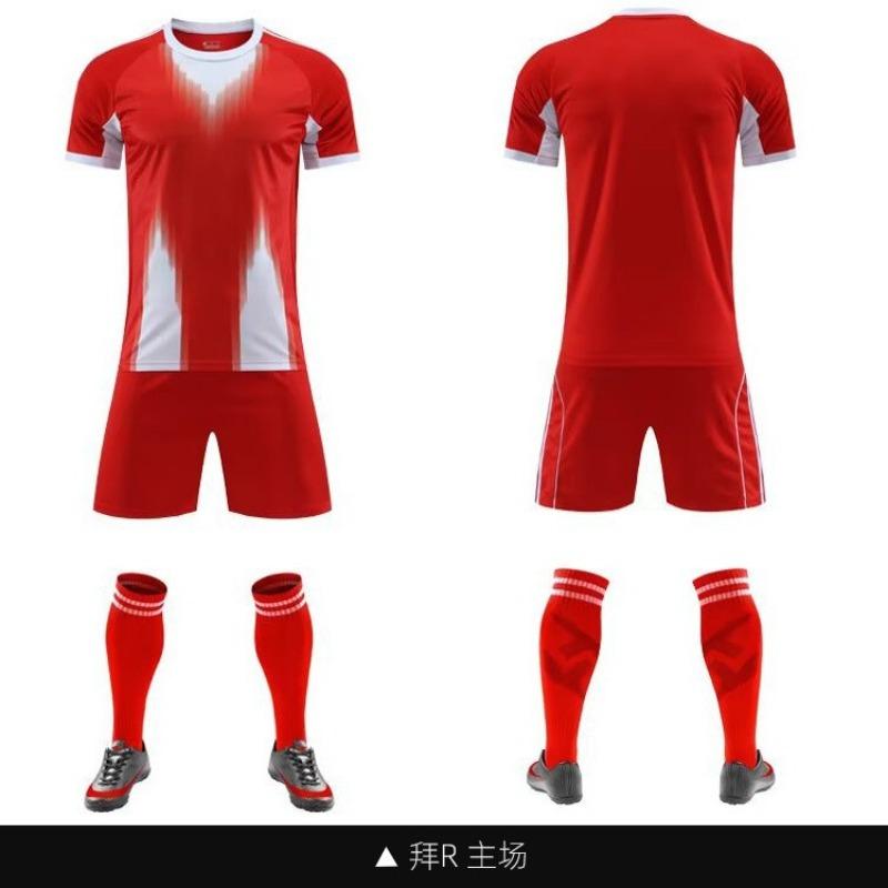 2526 New Club Football Suit Match Children'S Adult Training Suit Short Sleeve Sports Jersey Men'S