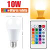 220V E27 LED Bombillas LED 3W 5W 10W 15W IR Remote Control Changeable Colorful RGB LED Lamp Spotlight Bulb Christmas Halloween Atmosphere Lights