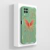 For Samsung Galaxy A12 M12 F12 Case Pretty Butterfly Full Coverage Phone Cover Anti Slip Soft Smooth Liquid Silicone Shell