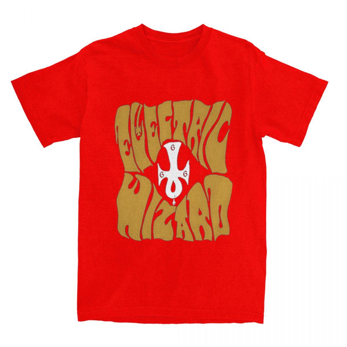 

Gold Electric Wizard for Unisex Women T Shirt Merch Awesome Tees TShirt Pure Cotton Adult Clothes S