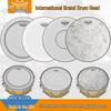 Allied Parts 14" REMO Sandblasted Swedish Drum Kit, Black and White Single Ply Resonance Drumhead
