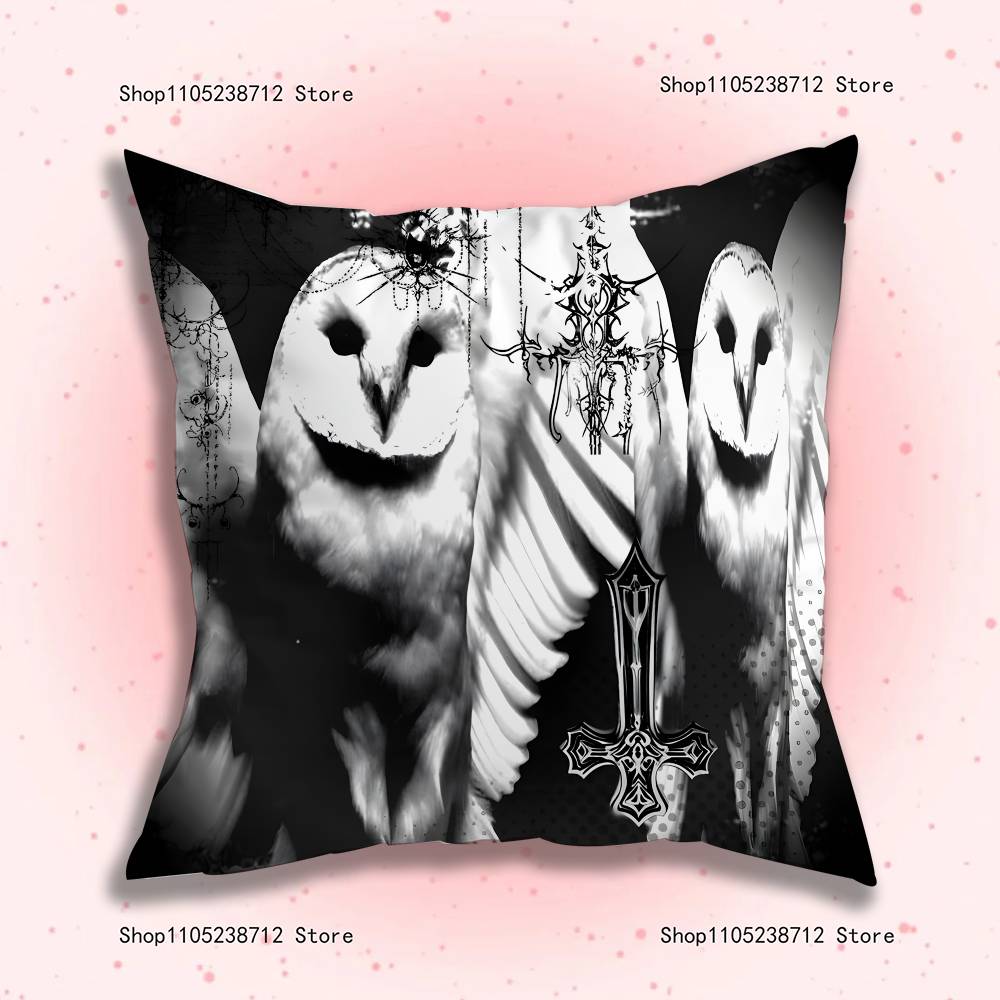 Retro Band D-Deftones Pillow Covers Cartoon Sofa Decorative Home Double-sided Printing Short Plush Cute Cushion Cover