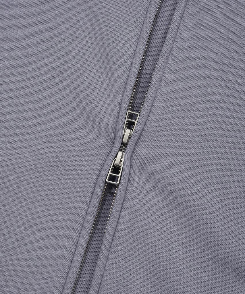 COVERNAT Small Logo Zip-Up Hoodie Lavender
