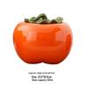 Ceramic Persimmon Tea Caddy - Large/Medium Sealed Jar for Tea or Candy Storage