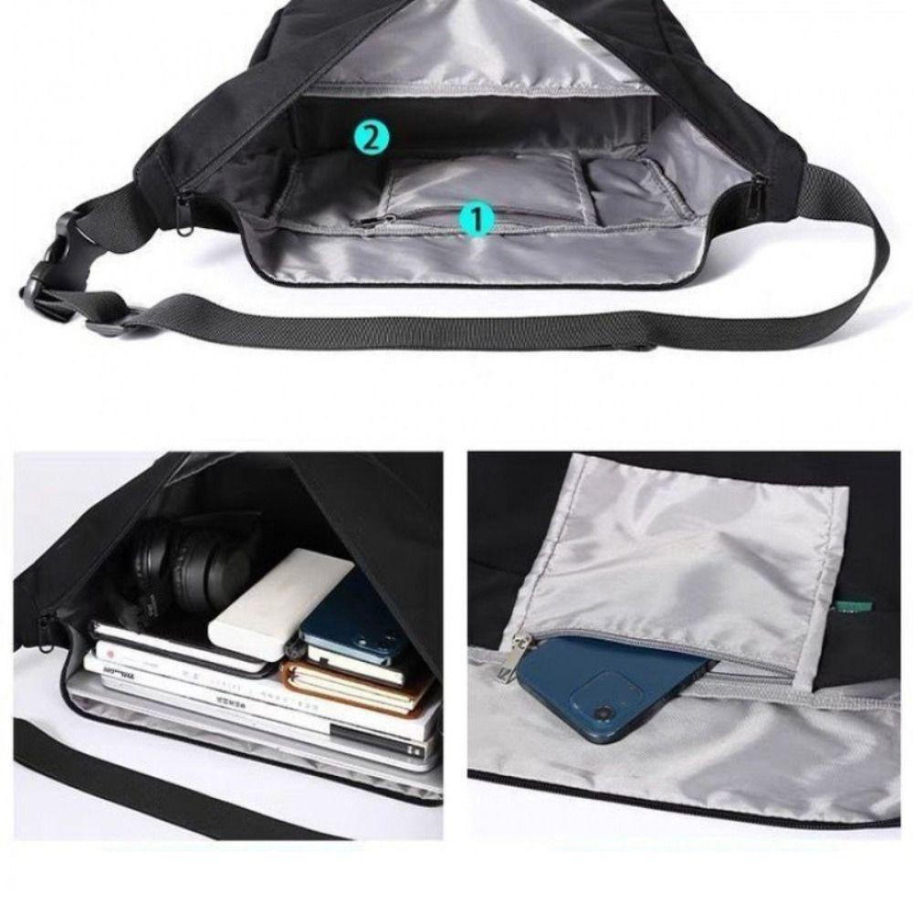 Men Oxford Messenger Bag Fashion Laptop Waterproof Travel Shoulder Bag All-Match Large Casual Tool Bag Single Bag For Male