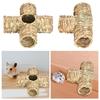 Hamster Grass Tunnel House Hideaway Nest Bunny Toy Lightweight Interactive Tube for Mice