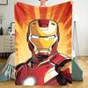 Iron Man Theme Printed Blanket - Perfect for Couch, Bed, Travel & Outdoor Use | Machine Washable, Cozy & Durable.