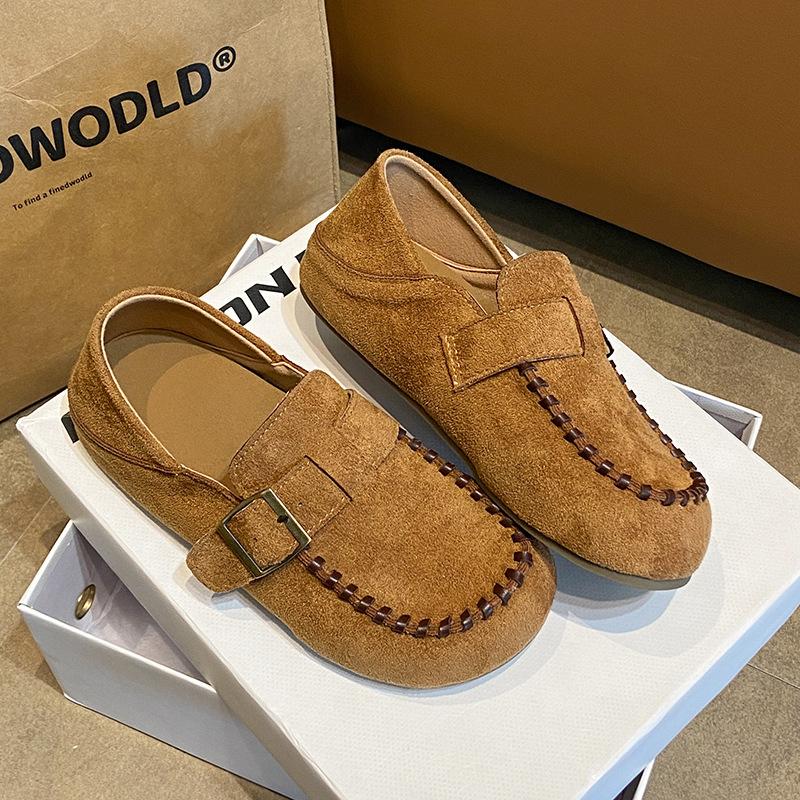 

All-inclusive Birkenstocks, women s 2025 new autumn two-wear soft-soled inner height-increasing single shoes, thick-soled one-pedal Doudou shoes 40 верблюд