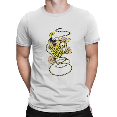 Gaston Lagaffe Anime Marsupilami Printemps Avec Oreille Dans La Main T-shirt Homme T-shirts Homme Polyester T-shirt Pour Homme