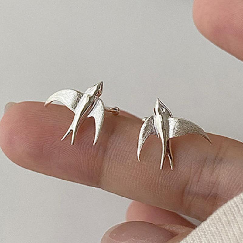 Nuovi Arrivati Orecchini a Clip con Uccelli Rondini per Ragazze Animale Carino Stile Cinese Tendenza Nazionale Orecchino Gioielli Moda da Donna Regalo