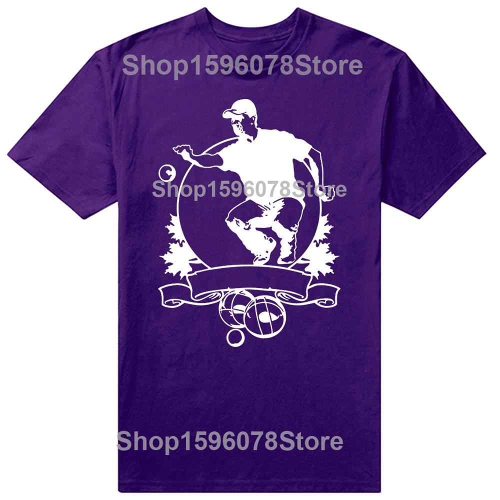 Petanque Kugel Spieler T-Shirt Herren Charakter T-Shirt Euro Größe Original Geschenk Bequem Sommer Normales T-Shirt
