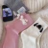 Ladies Autumn Cartoon Floss Small Animal Stereo Hair Ball In The Tube Pile Socks
