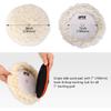 Wool Polishing Pads, SPTA 8"(200mm) 100% Natural Wool Buffing Pad with Hook & Loop Backing 4pcs Set Come with 5/8-11 Thread Backing Plate for Car