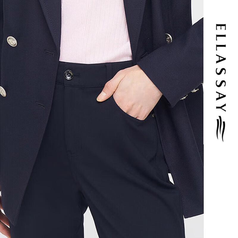 ELLASSAY Women's Spring British Style High-Waist Skinny Pants