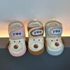Winter Style Cartoon Baby Shoes (0-1 Year) - Soft Sole, Velvet-lined, Warm & Anti-shedding for Newborn Walking
