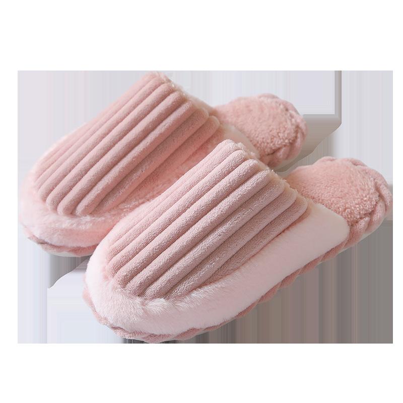 Naujos rudens ir žiemos medvilninės šlepetės, skirtos naudojimui namuose ir viduje, neslystančios, madingos, šiltos ir pūkuotos šlepetės