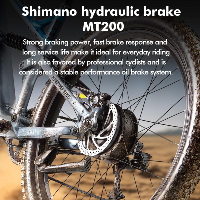 KIMDYMA K01 Rower Elektryczny 27.5 cala x 2.8 cala 1500W Górski Elektryczny Rower dla Dorosłych 48V 20Ah, 9 Biegów, Czujnik Momentu Obrotowego Pełne Zawieszenie E-Bike 140KM