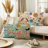 Colorful Floral and Bird-Printed Pillowcases: Add a Touch of Nature's Charm! Sofa Cushion Cover Home Room Decoration