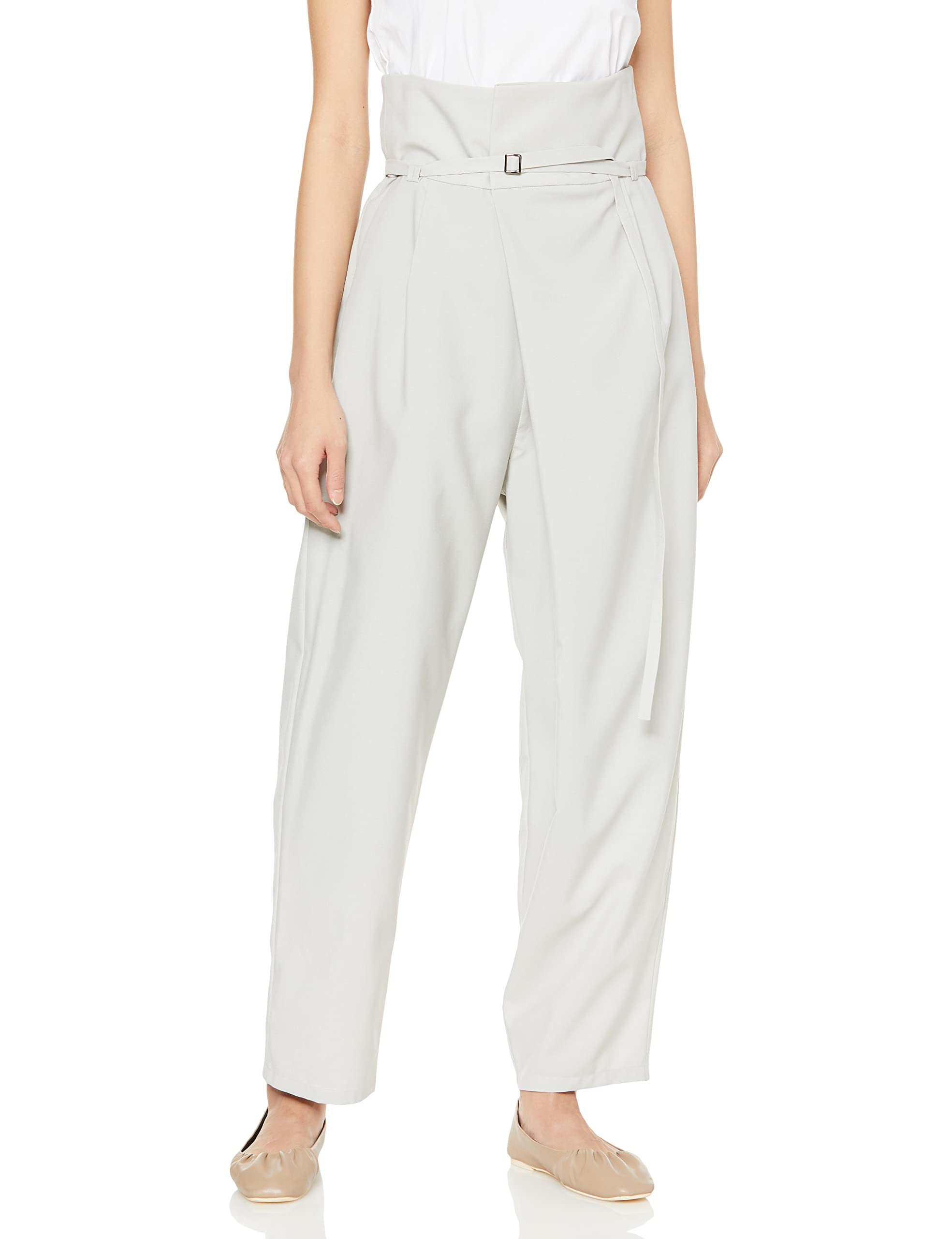 

Emi Size LGRY 1 Women s High-Waisted Front-Tuck Pants, 13WFP231010,