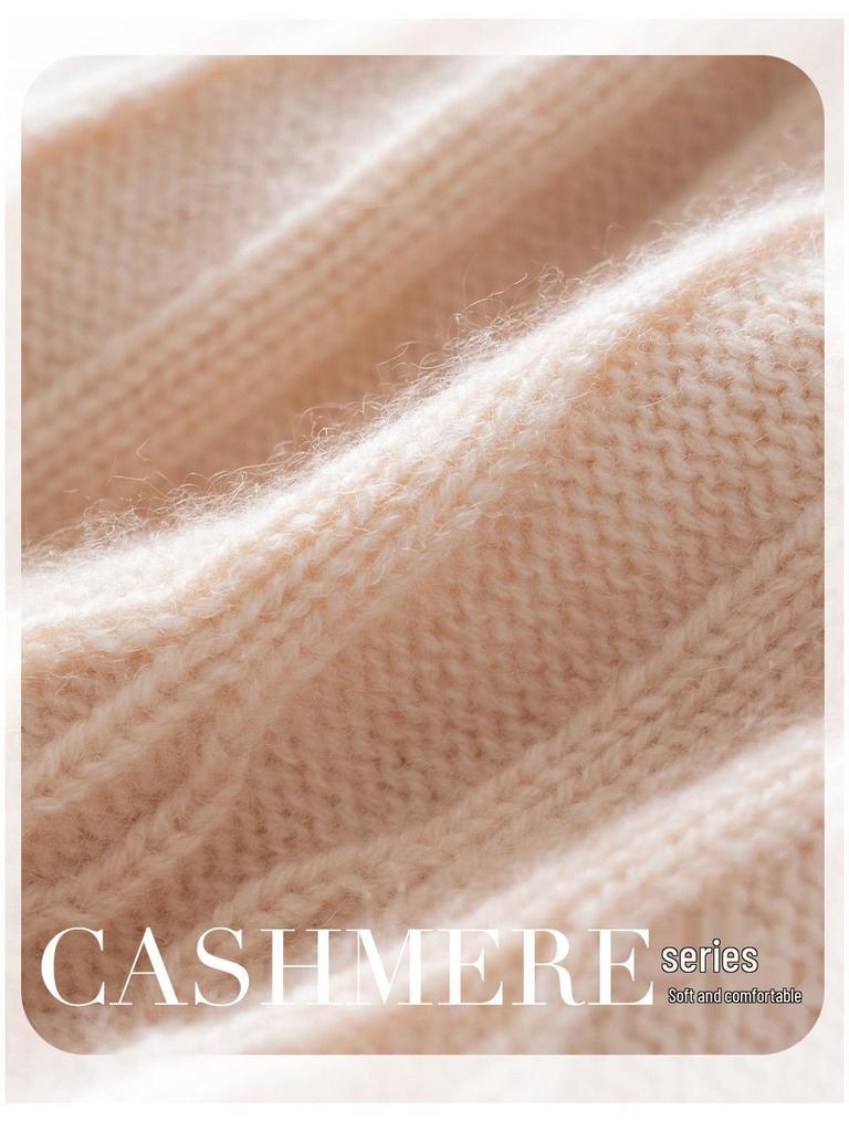 2025 Autumn/Winter Cashmere Kids' Knitted Turban Hat - Cute, Folded Edge, Unisex Hat