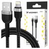 Wozinsky Wnbal1 Cable Usb-A / Lightning 2.4A 1 M - Black