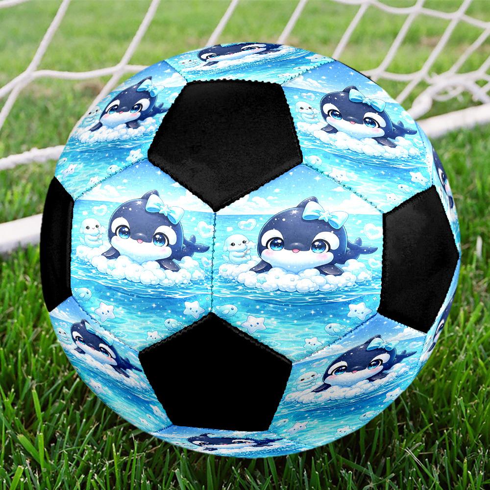 1pc Whale Bubble Ocean Size 5 Suitable for Training & Matches, Machine-Stitched, Wear-Resistant Anti-Slip Covering, Gift for Christmas, Birthday. Q261 Size 5
