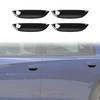 4X Exterior Door Handle Bowl Decor Cover Trim Bezel for Dodge Charger 11+ Black