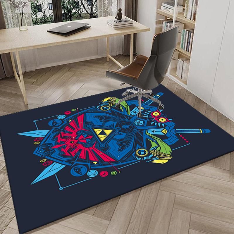 Heroic Legend Crest Carpet, Chair Rug,Rug for Office Bedroom Living Rooms, Doormat Decor Fan Gift Christmas Gift