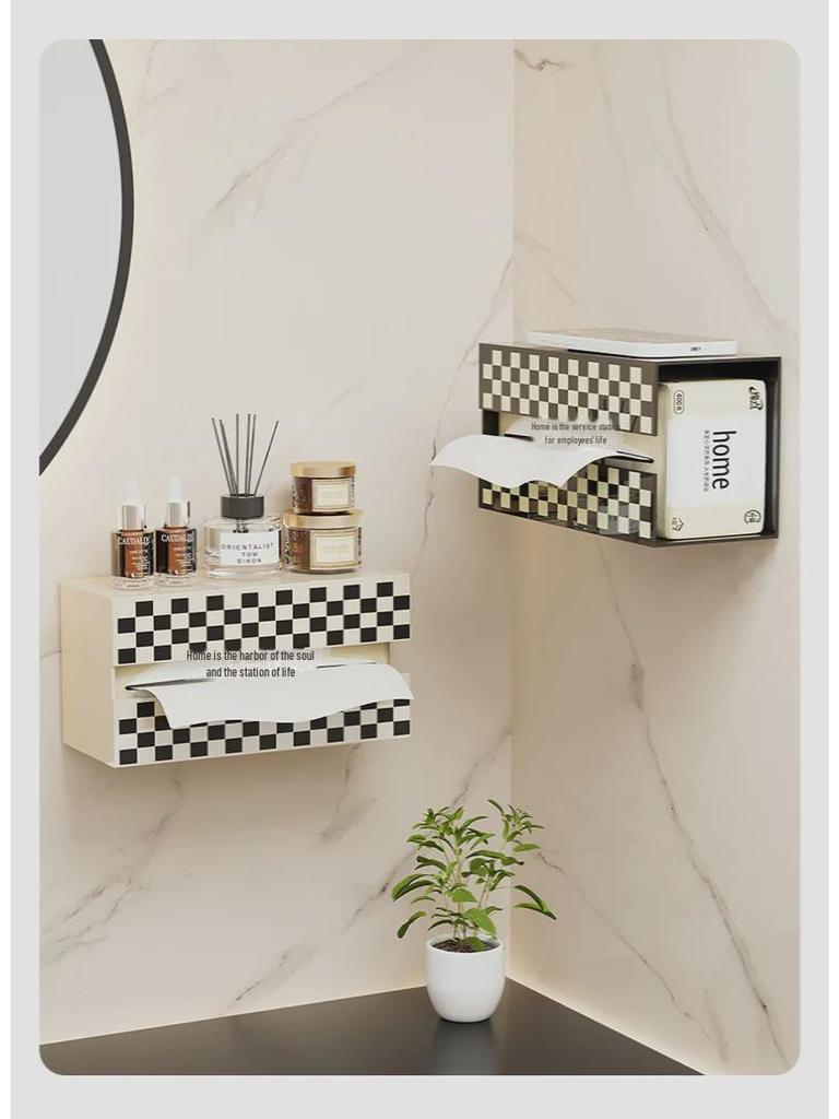 Luxurious Multi-Function Tissue Box: Non-Slip, Large Capacity, Perfect for Bathroom or Living Room