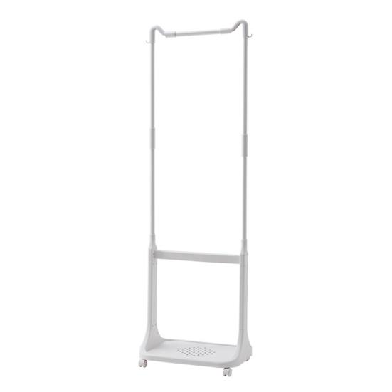 Yousheng Rolling Clothing Rack Multifunctional Laundry Hamper with Wheels Garment Rack with Hooks Detachable Laundry Baskets for Bedroom Laundry Room