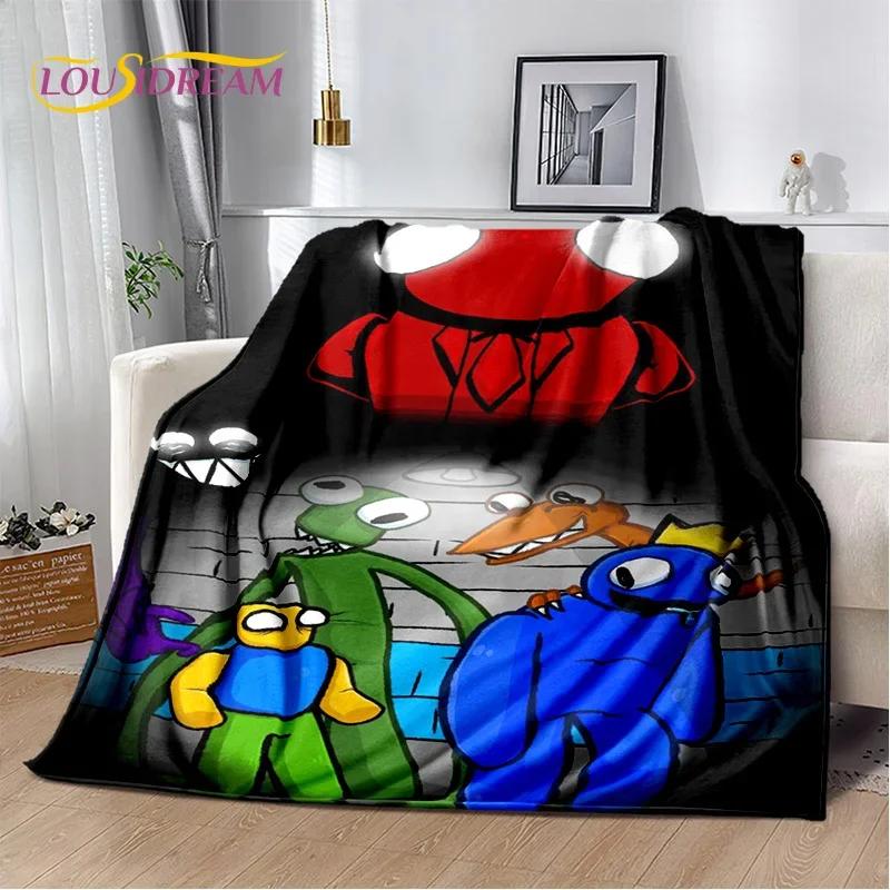 Game R-Rainbow Friends Cartoon Soft Flannel Blanket for Beds Bedroom Sofa Picnic ,Throw Blanket for Cover Outdoors Leisure Gift