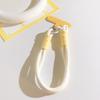 Cute Trendy Short Phone Case Lanyard Wrist Strap Macaron Color Phone Charm Chain for Women