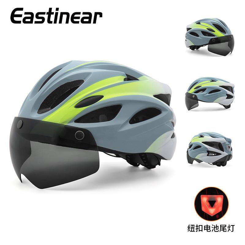 New Magnetic Goggles Bike Helmet Breathable Adult Sports Highway Mountain Bike Helmet
