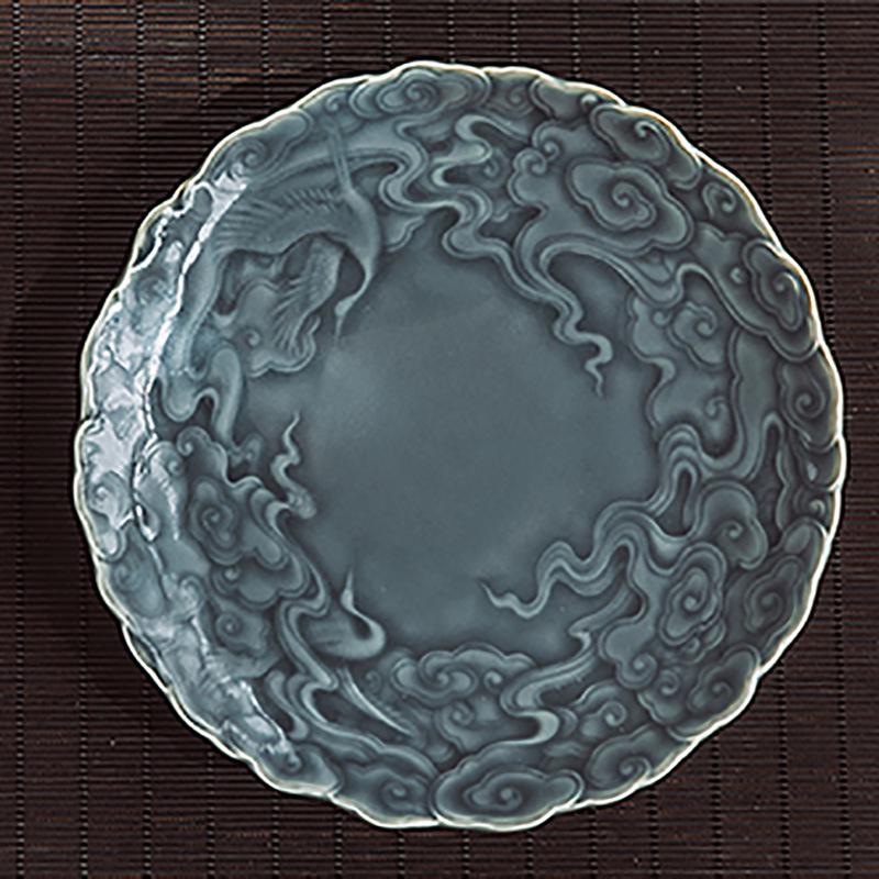 Carved Ceramic Pot Stand and Lid Holder for Gongfu Tea Set