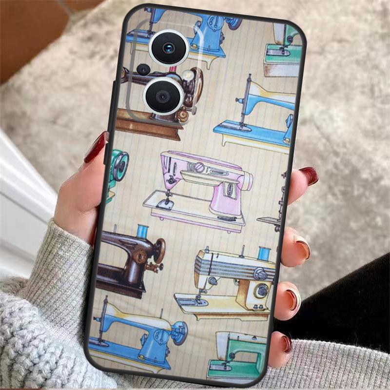 Sewing Machine For OPPO Reno 14F 13F 12F 11F 8T 10 11 12 13 14 Pro 7 8 Lite OPPO Find X8 X6 X5 X9 Pro Case