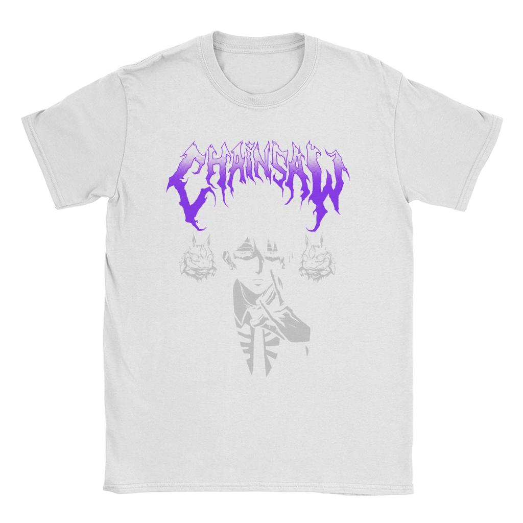 Aki Metal Chainsaw Man für Männer Frauen T-Shirt Denji Makima Aki Kobeni Lustiges T-Shirt T-Shirts 100% Baumwolle Grafik Kleidung