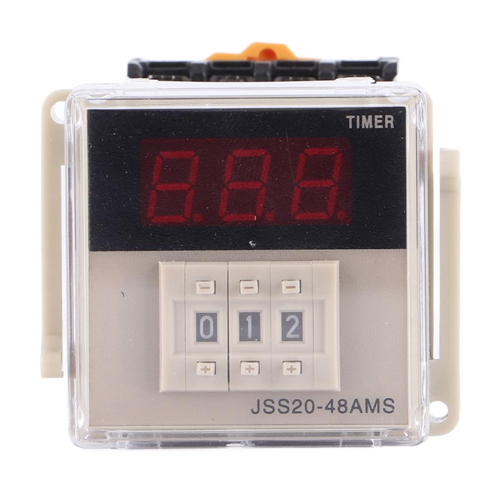 Delay Time Relay, Power on Digital Display Timer Relay 1- S AC 220V with Low Power Consumption for Remote Control