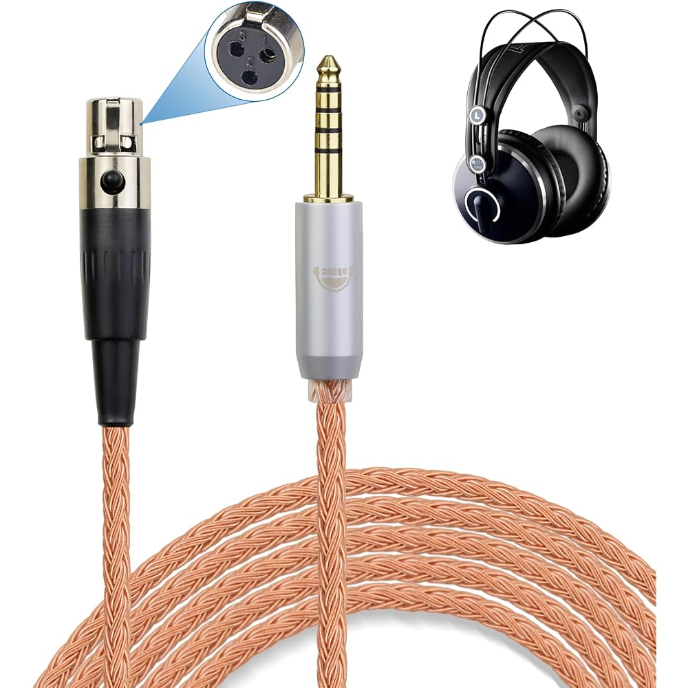 OKCSC ZT16 Headphone Cable Q701 XLR-3 Pin Connector Replacement Cable for Earphones, Headphones, ...