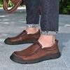 Fashion Men Casual Shoes Breathable Loafers Sneakers 2025 New Fashion Comfortable Flat Handmade Retro Leisure Loafers Shoes Men Shoes