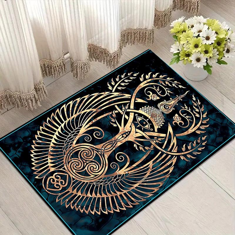 

1pc Tree of Life Demon Eye Print, Design Indoor Area Rug - Soft, Anti-Slip, and Durable Gaming Room Decor for Bedroom, Living Room 60cm by 90cm