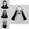 Gruselige Schrei-Gesichtsmasken-Kollektion Halloween-Kostüm Latex Gruselige Requisiten für Partys