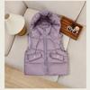 Children's Fashionable Down Vests: Spring, Fall, and Winter Casual Hooded Vests for Kids