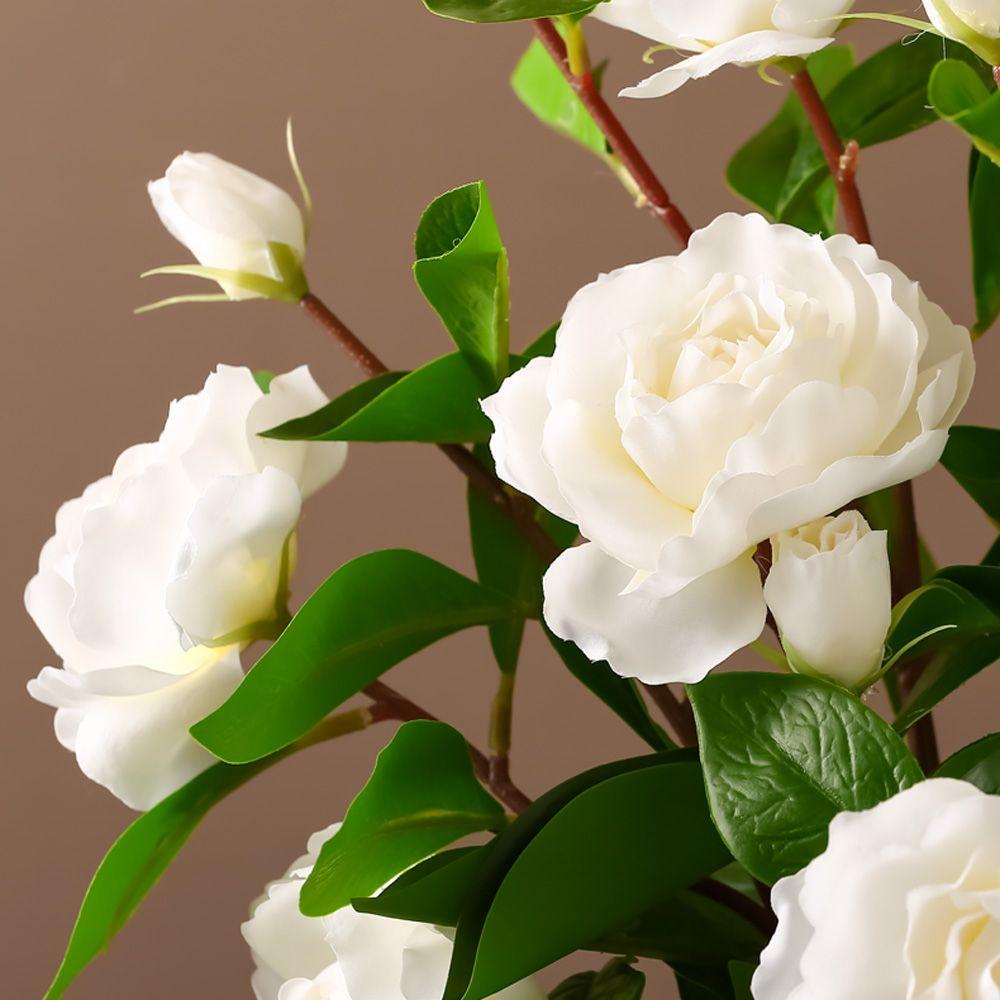Decoration for Bedroom Fake Plants Fake Gardenia Home Decor Artificial Flowers Table Arrangement