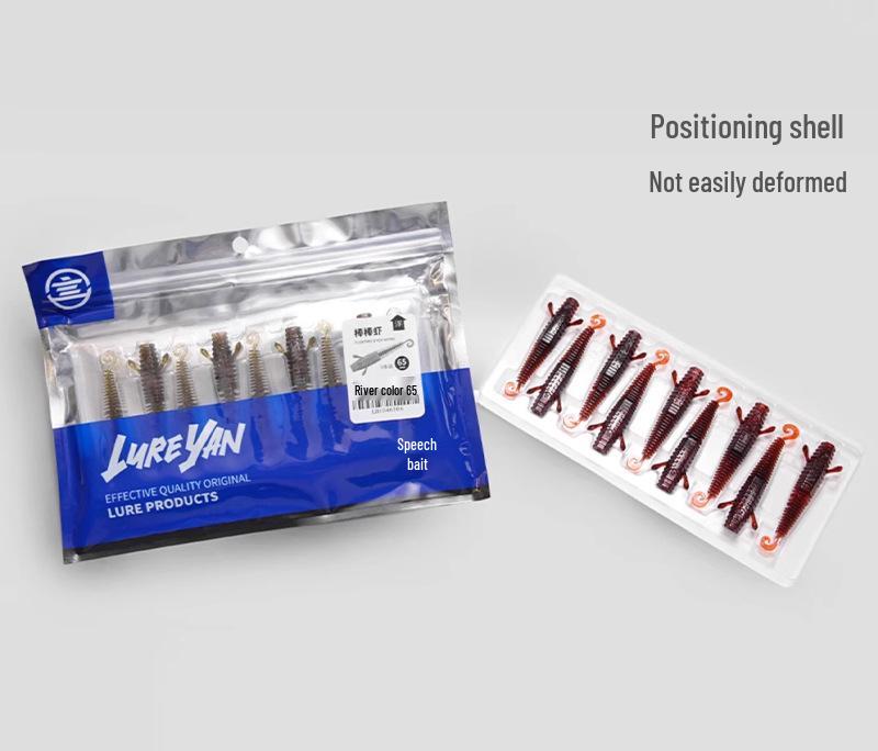 Yanbangbang Floating Soft Shrimp Lure for Black Pit Bass & Mandarin Fish, Artificial Worm Bait, Free Ned Rig.