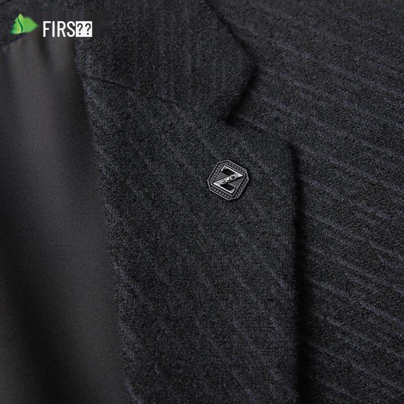 Shanshan Men's Lamb Wool Blend Business Casual Blazer