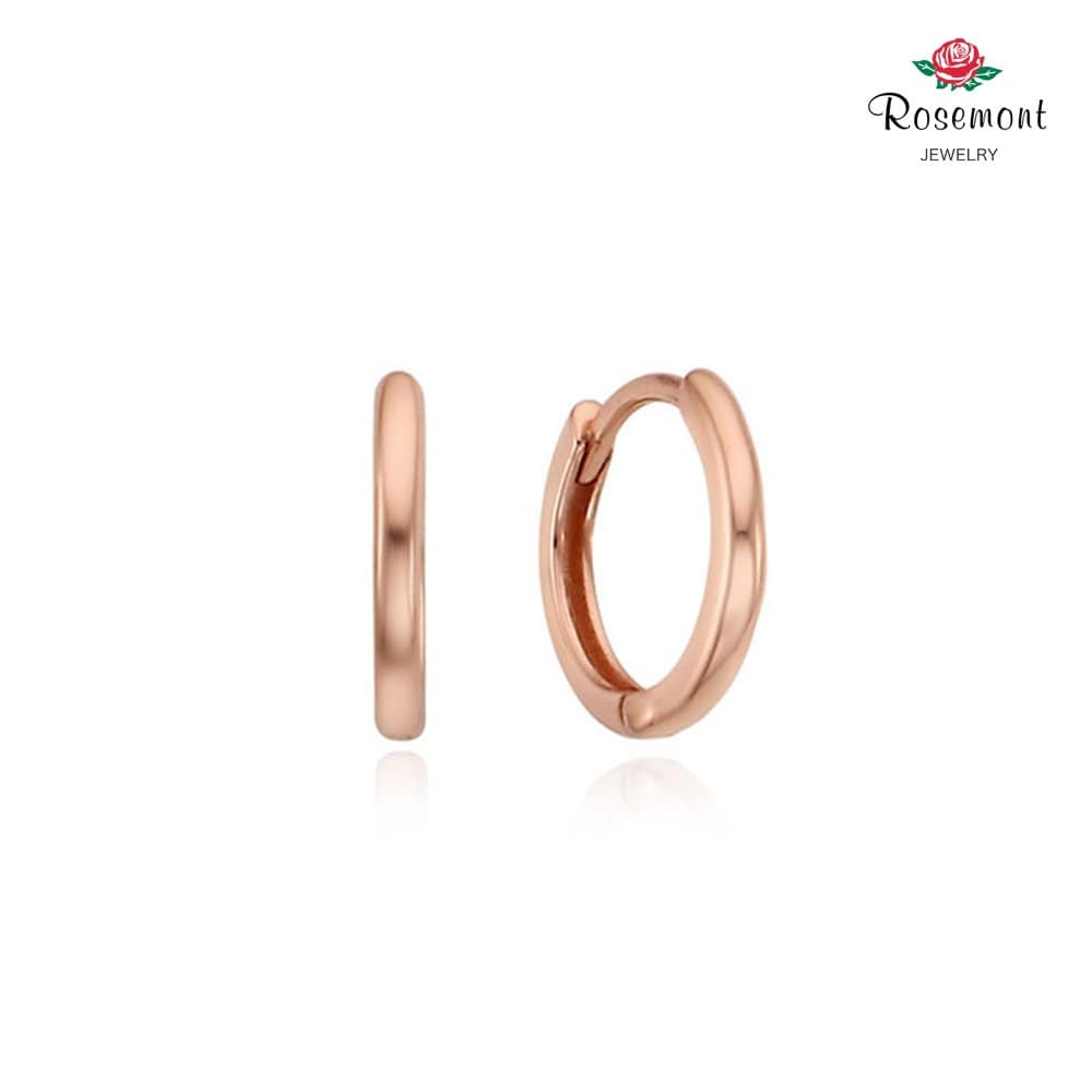 [Rosemont] Silver Earrings (12mm) Rc0154