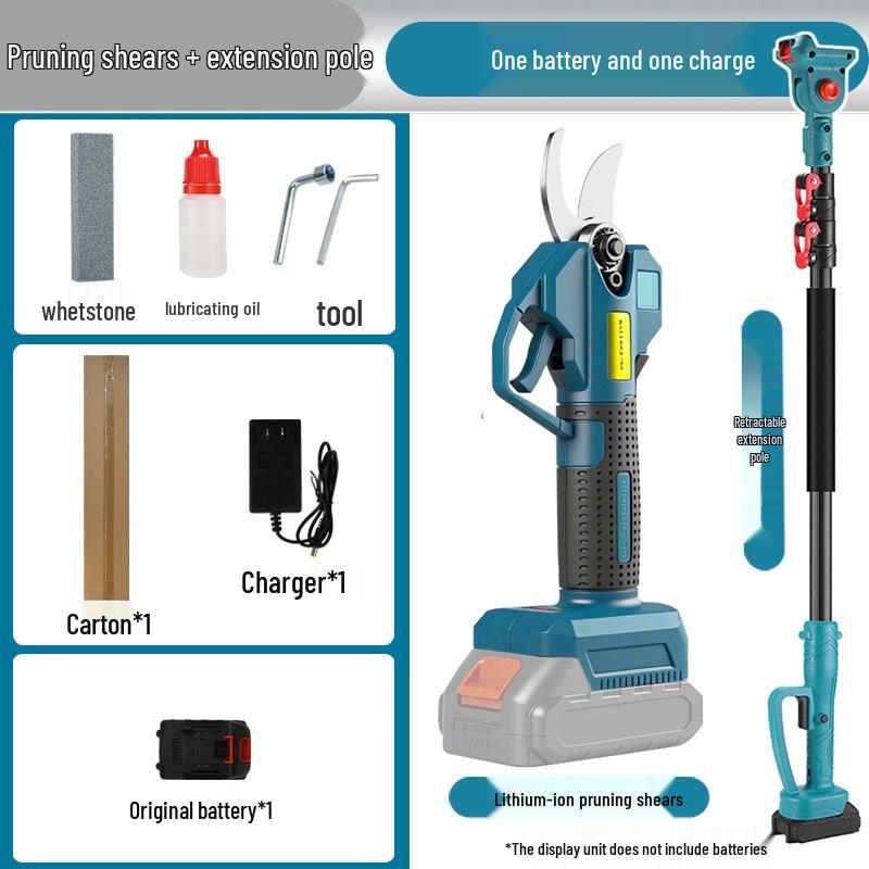 Rechargeable Telescopic Electric Pruning Chainsaw and Handheld Garden Shears